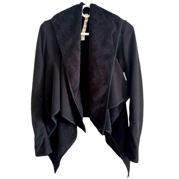 Lululemon Black Presence Of Mind Ultra Soft Fleece Jacket Womens 2 - Picture 2 of 11